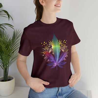 Cannabis art collection: Rainbow cannabis leaf