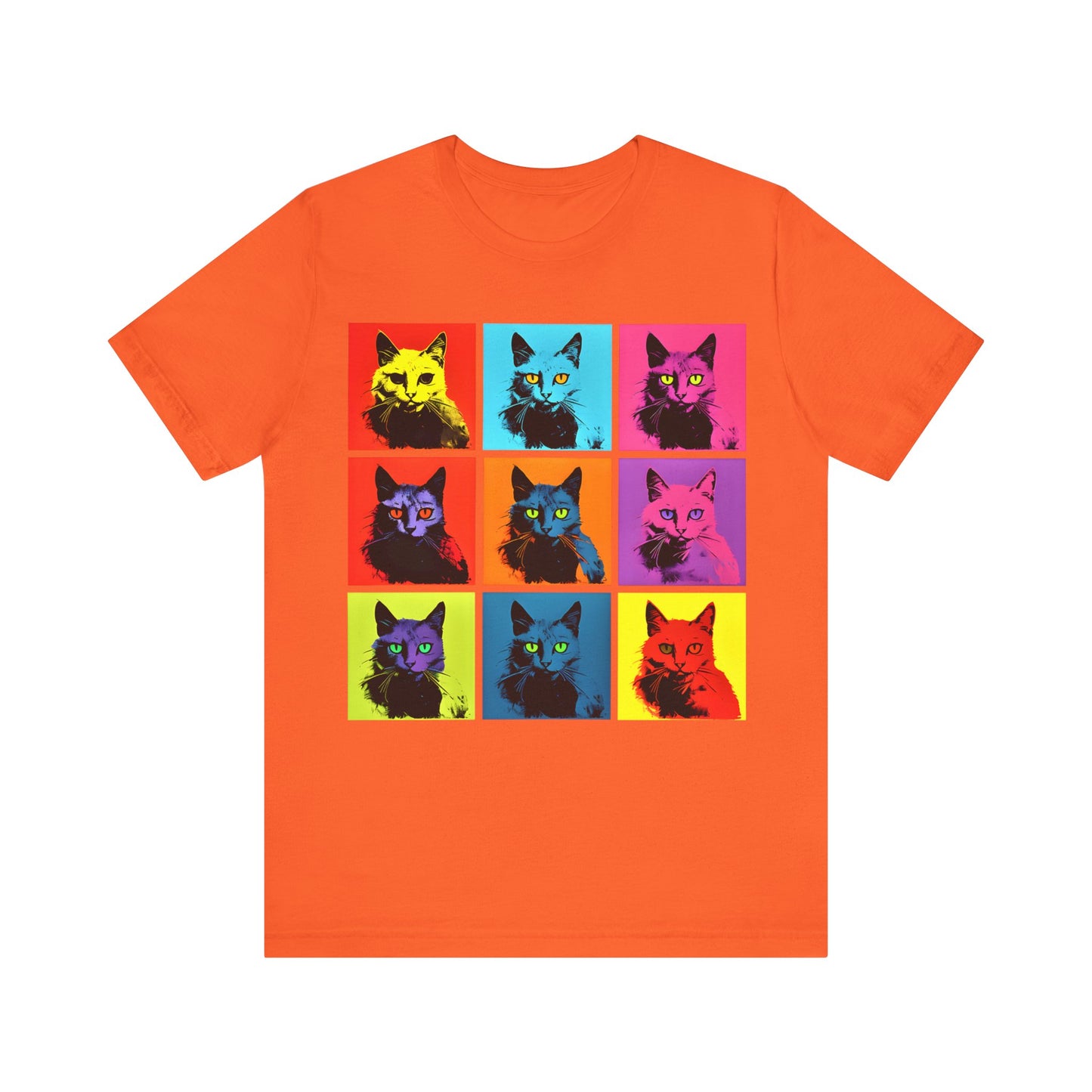 9 Andrew Warhol Style Cats T-shirt design