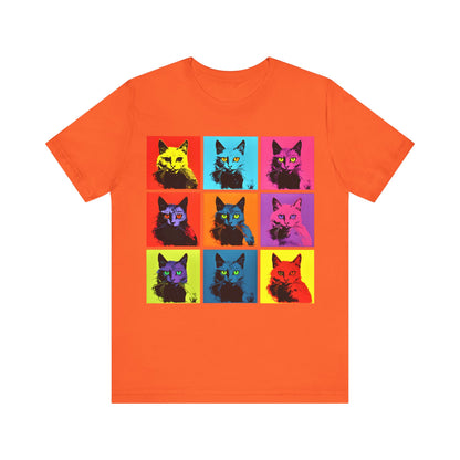 9 Andrew Warhol Style Cats T-shirt design