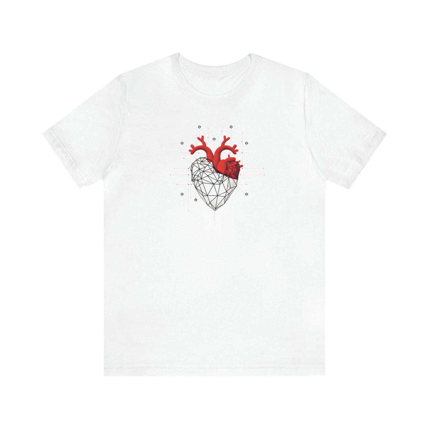 Hearts collection: Line Art Heart Triangular Design