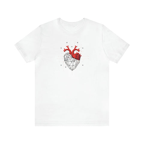 Hearts collection: Line Art Heart Triangular Design