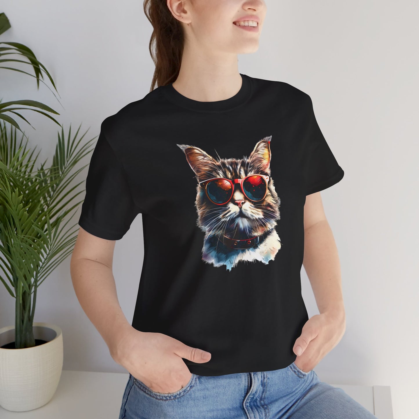 Cool cat in sunglasses t-shirt design