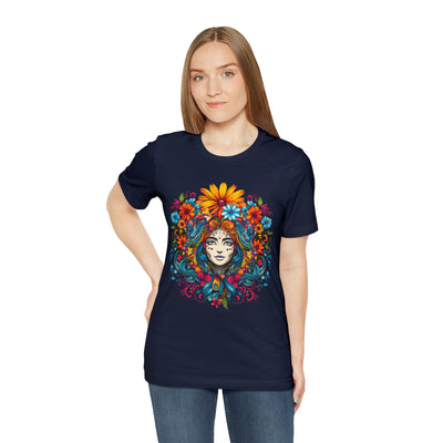 Flower power collection: Girl in Floral Splash Design