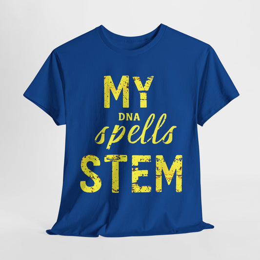 My DNA Spells STEM T-Shirt | Unisex Science & Tech Tee | Educational DNA Design