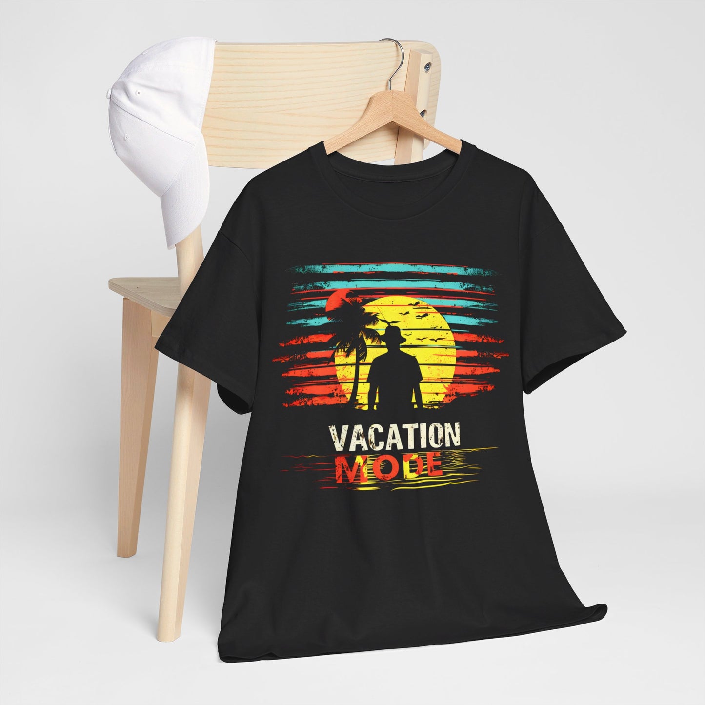 Sunset Vacation Mode Vibrant T-Shirt Design For Your Next Vacation