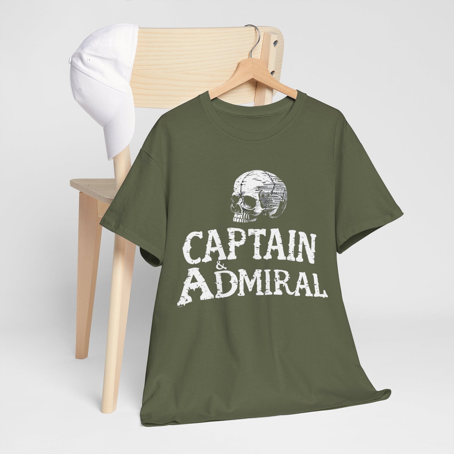 "Captain and Admiral Skull" Maritime T-Shirt