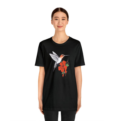 Power of birds collection: Hummingbird and flower