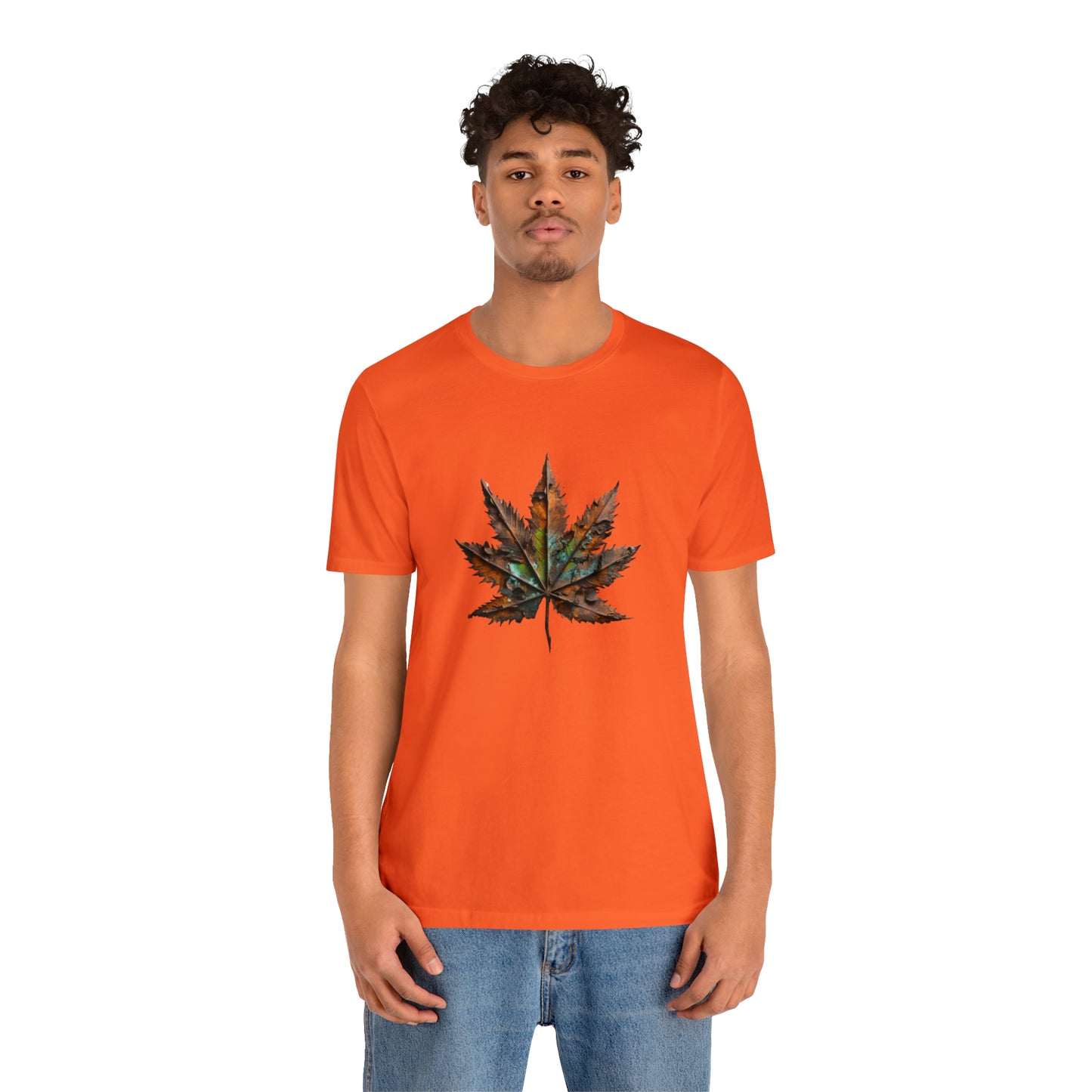 Cannabis art collection: Rusted metal cannabis leaf design