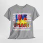 "Love Splash" Artistic T-Shirt – Abstract Heart Design Tee for Bold Fashion Statements