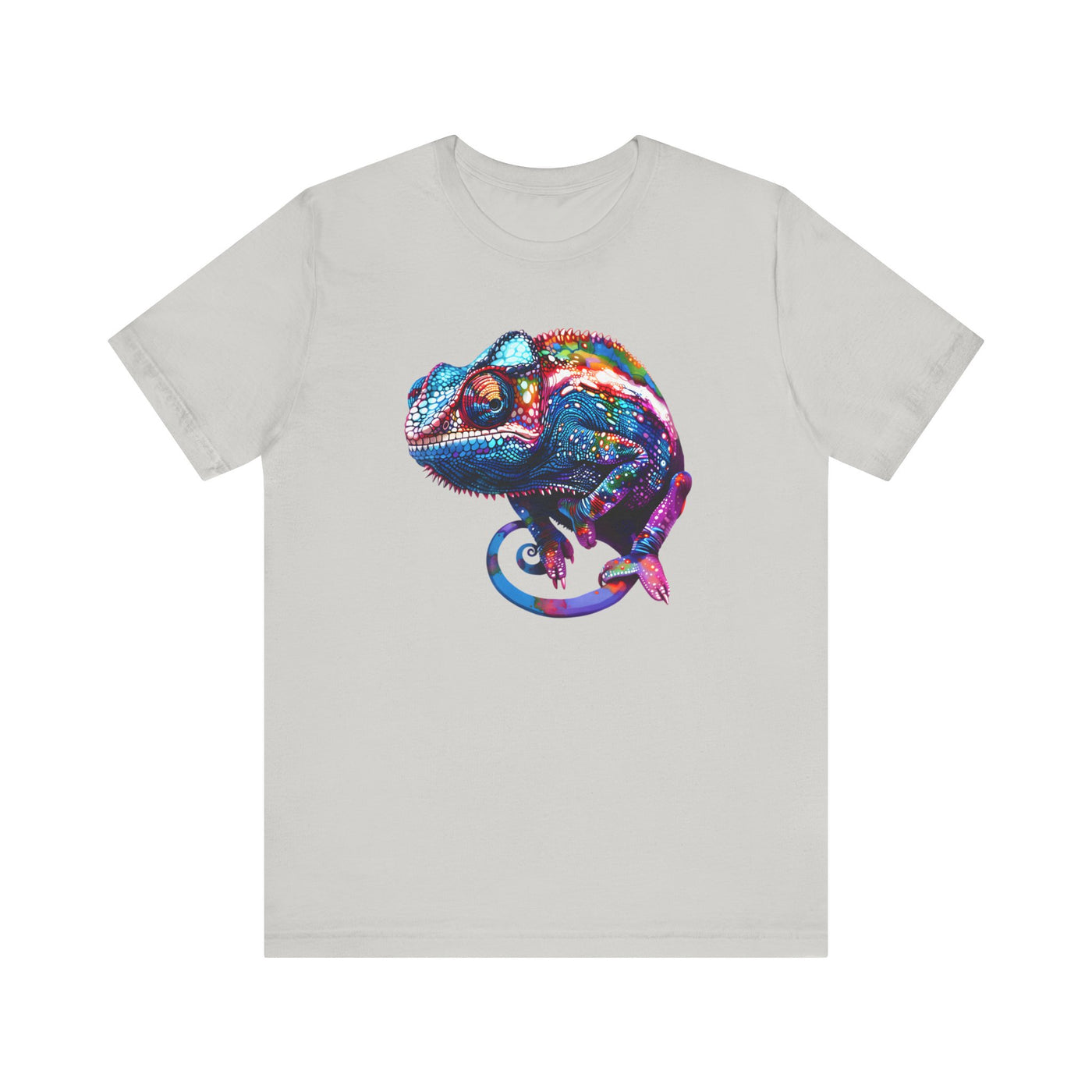 Purple chameleon t-shirt design