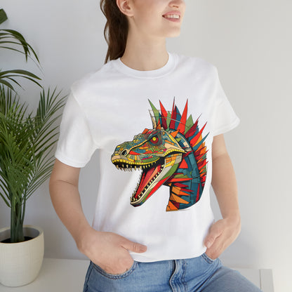 Dinosaurs collection: Colorful t-rex with spikes