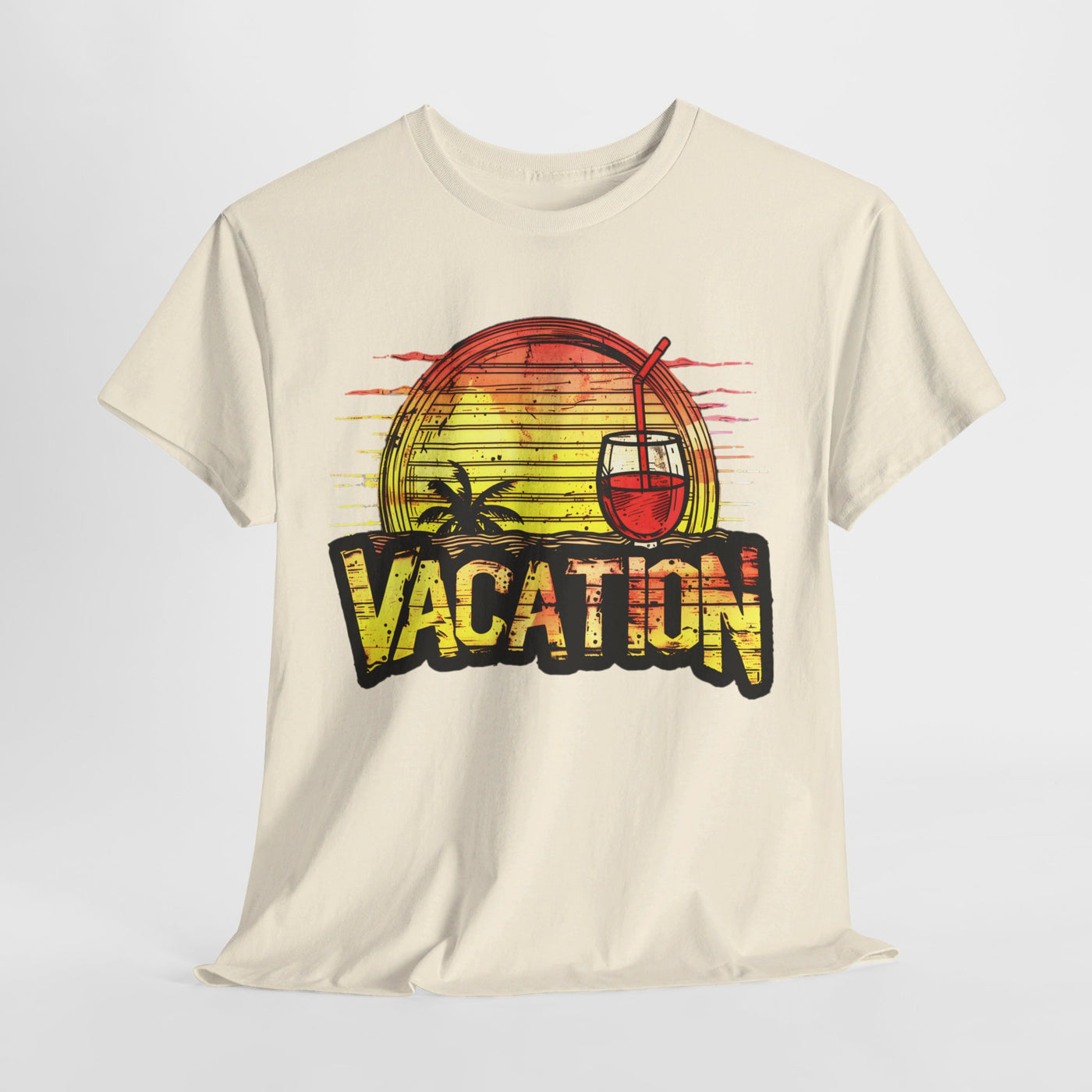 Sunset Vacation Cocktails Pleasures T-Shirt – Sip, Relax, and Unwind