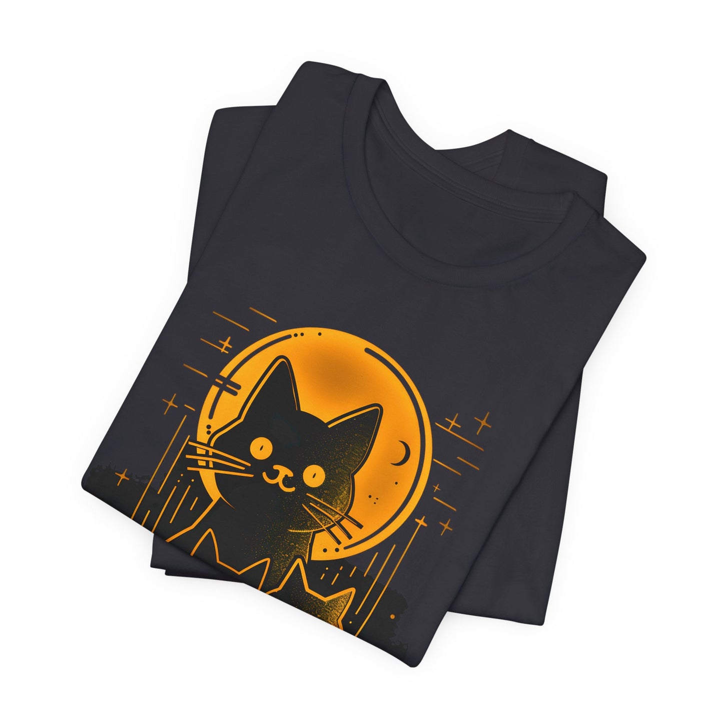 Three Cats Under the Moon T-shirt design