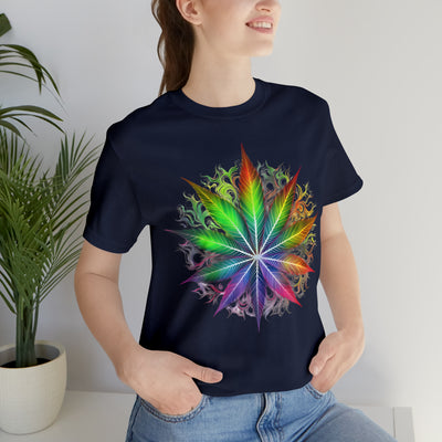 Cannabis art collection: Colorful cannabis leaf