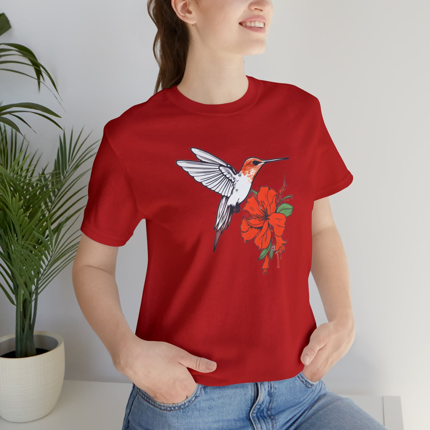 Power of birds collection: Hummingbird and flower