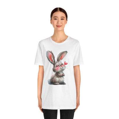 Love Bunny With a Heart T-shirt desing