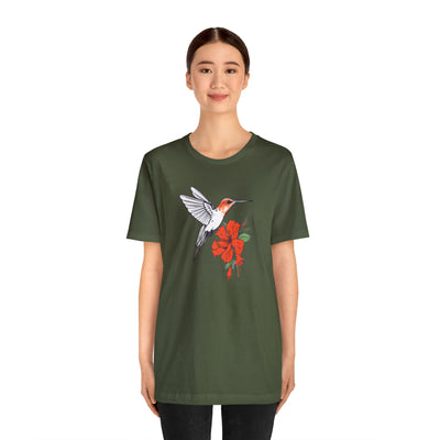 Power of birds collection: Hummingbird and flower