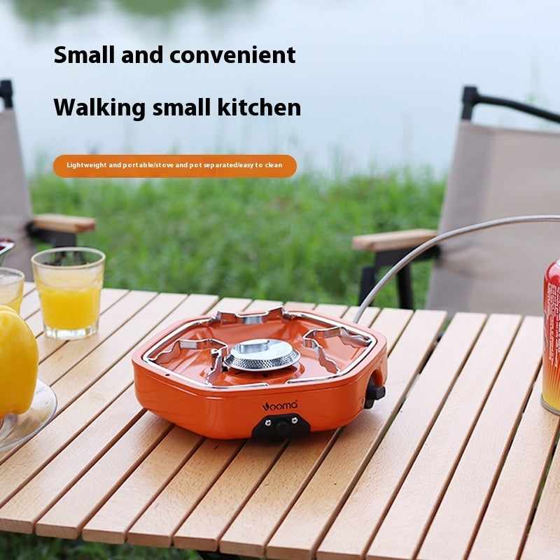 Outdoor Portable Gas Stove Portable Camping Picnic Stove Household Hot Pot Stove
