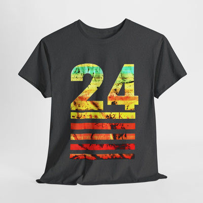 Number 24 Sunset T-Shirt | Iconic Sportswear for Fans and Athletes