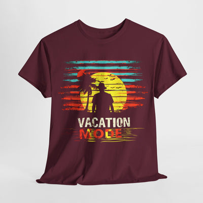 Sunset Vacation Mode Vibrant T-Shirt Design For Your Next Vacation