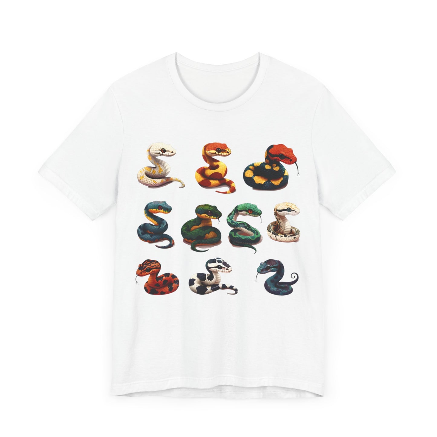 Ten Color Snakes T-shirt Desing