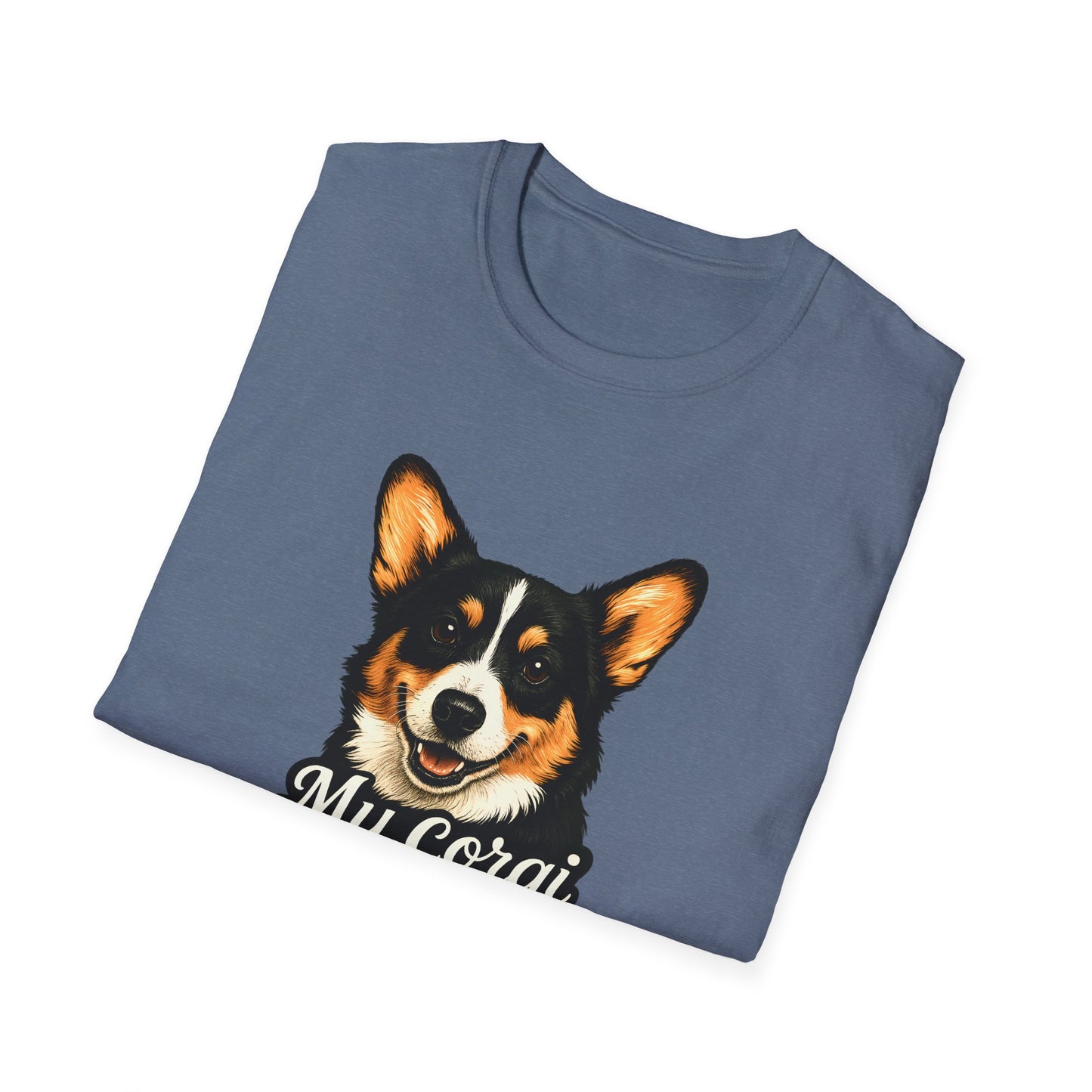 Corgi Lover T-Shirt - My Corgi Thinks I'm Great, Cute Dog Tee, Pet Owner Gift, Animal Lover Apparel, Funny Dog Shirt