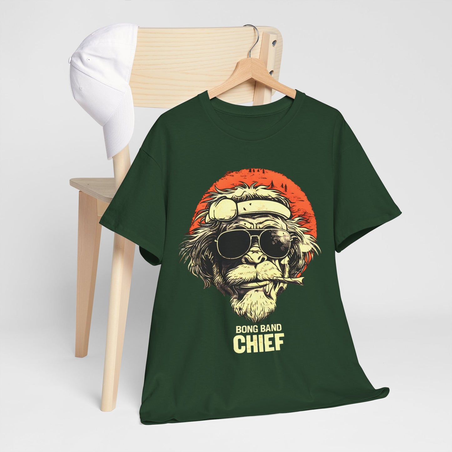 Bong Monkey Chief | 420 Adult T-Shirt | Unisex Cannabis Culture Tee