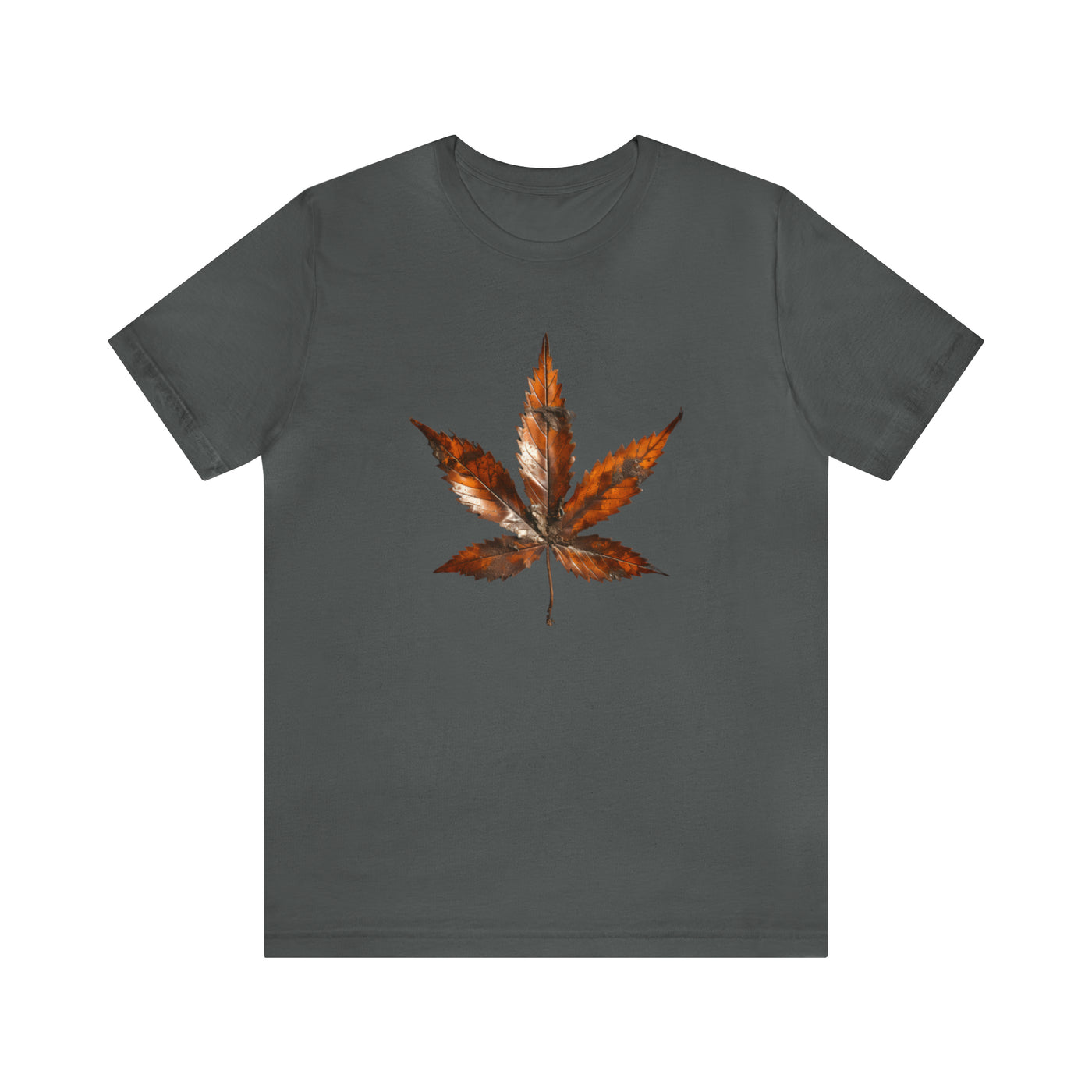 Cannabis art collection: Rusted metal cannabis leaf