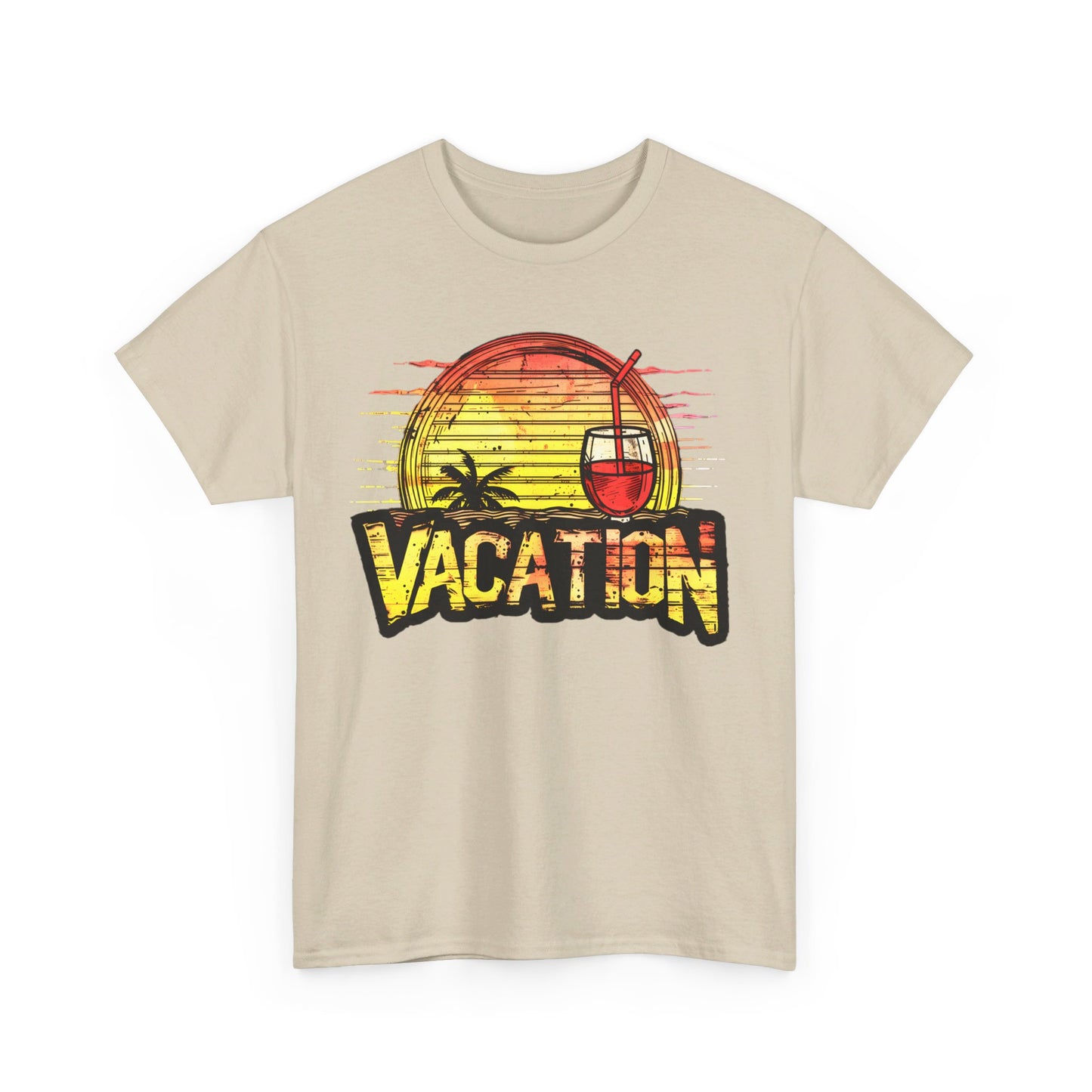 Sunset Vacation Cocktails Pleasures T-Shirt – Sip, Relax, and Unwind