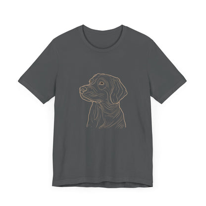 Line Art Retriever Dog T-shirt design