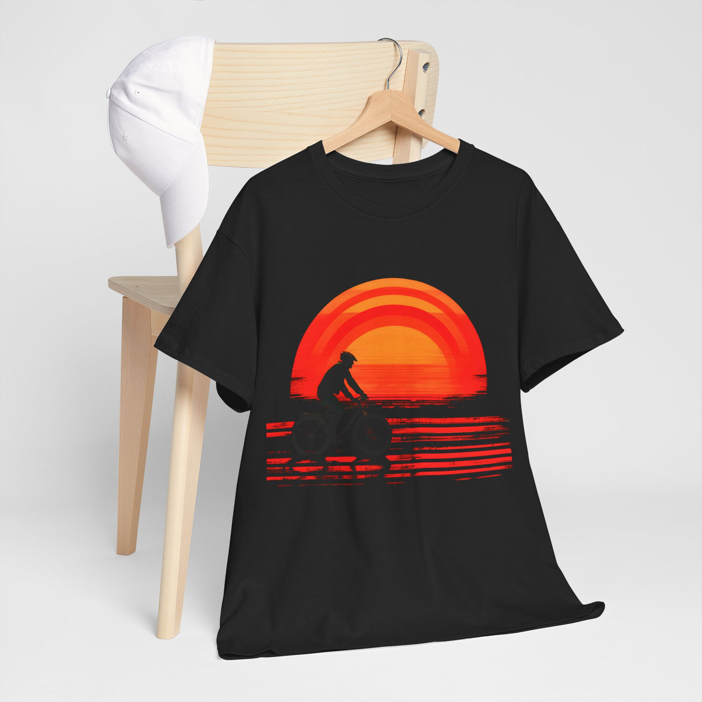 Bike Rider Sunset T-shirt design