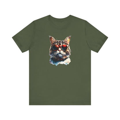 Cool cat in sunglasses t-shirt design