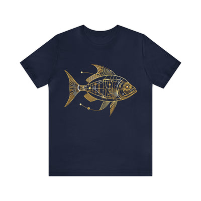 Fishy art collection: Gold fish line art