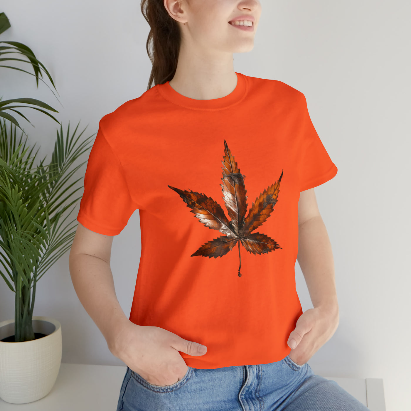 Cannabis art collection: Rusted metal cannabis leaf