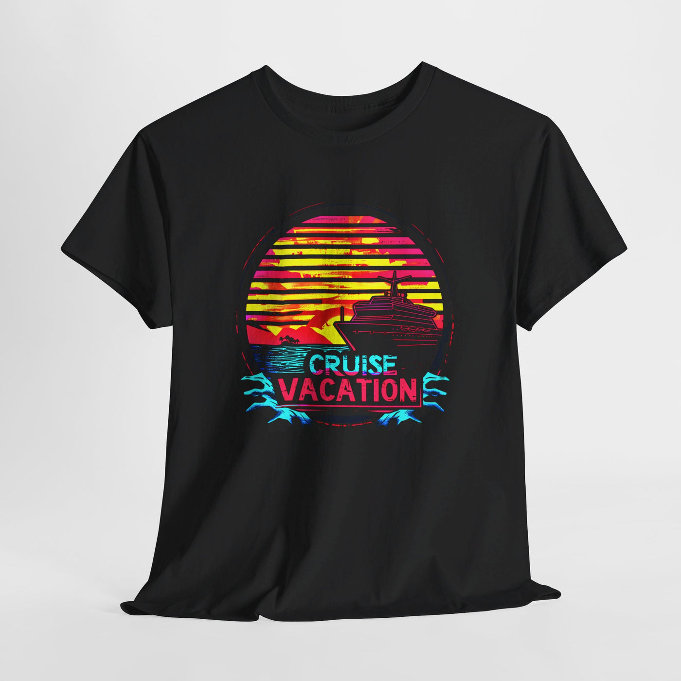 "Sunset Cruise Vacation T-Shirt - Nautical Adventure, Beach Getaway Tee"