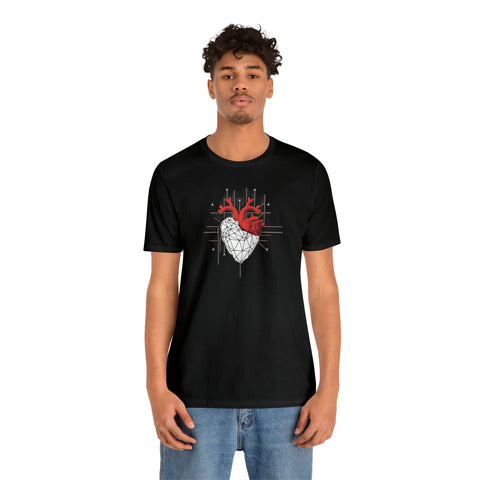 Hearts collection: Line Art Heart Triangular Design