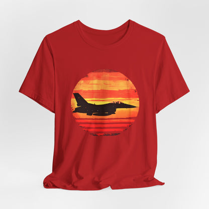 F-16 Fighter Jet Sunset T-shirt design