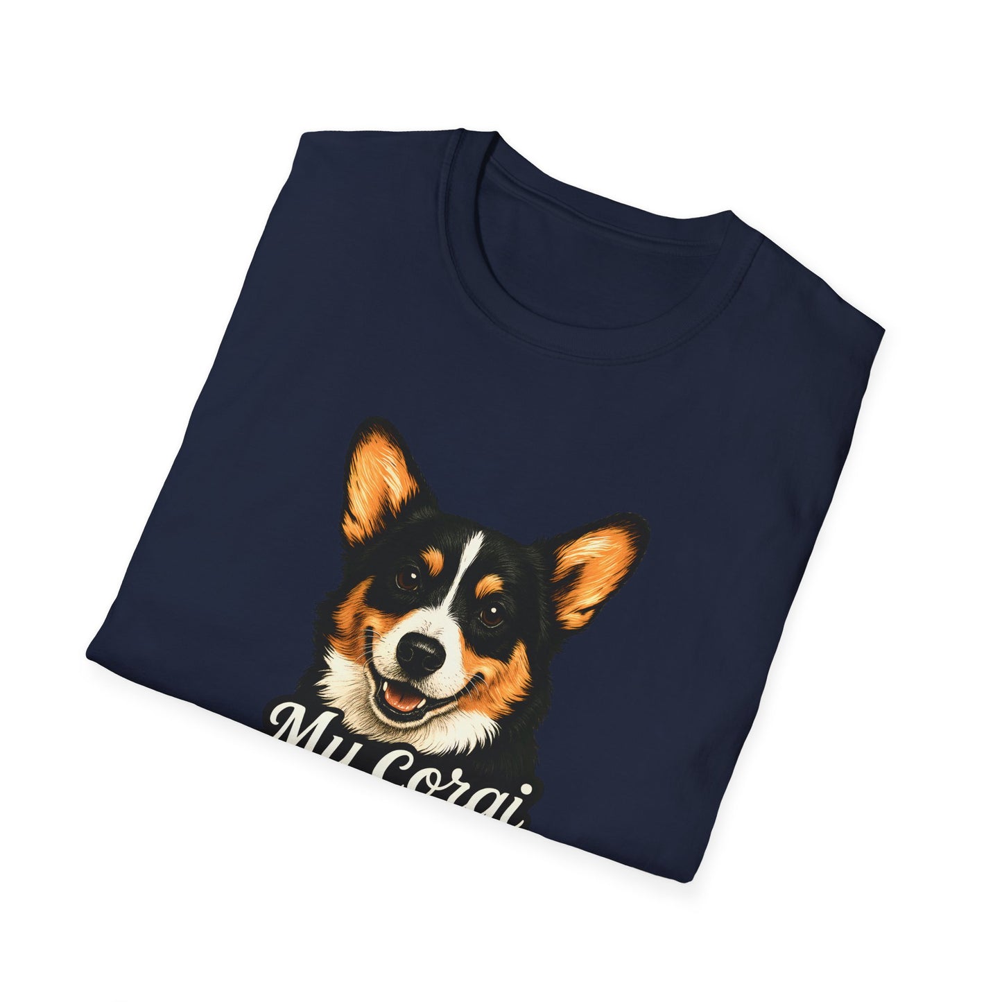 Corgi Lover T-Shirt - My Corgi Thinks I'm Great, Cute Dog Tee, Pet Owner Gift, Animal Lover Apparel, Funny Dog Shirt