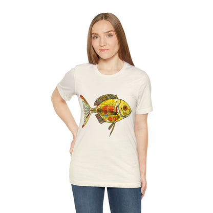 Fishy art collection: Graphic representation of a yellow fish.