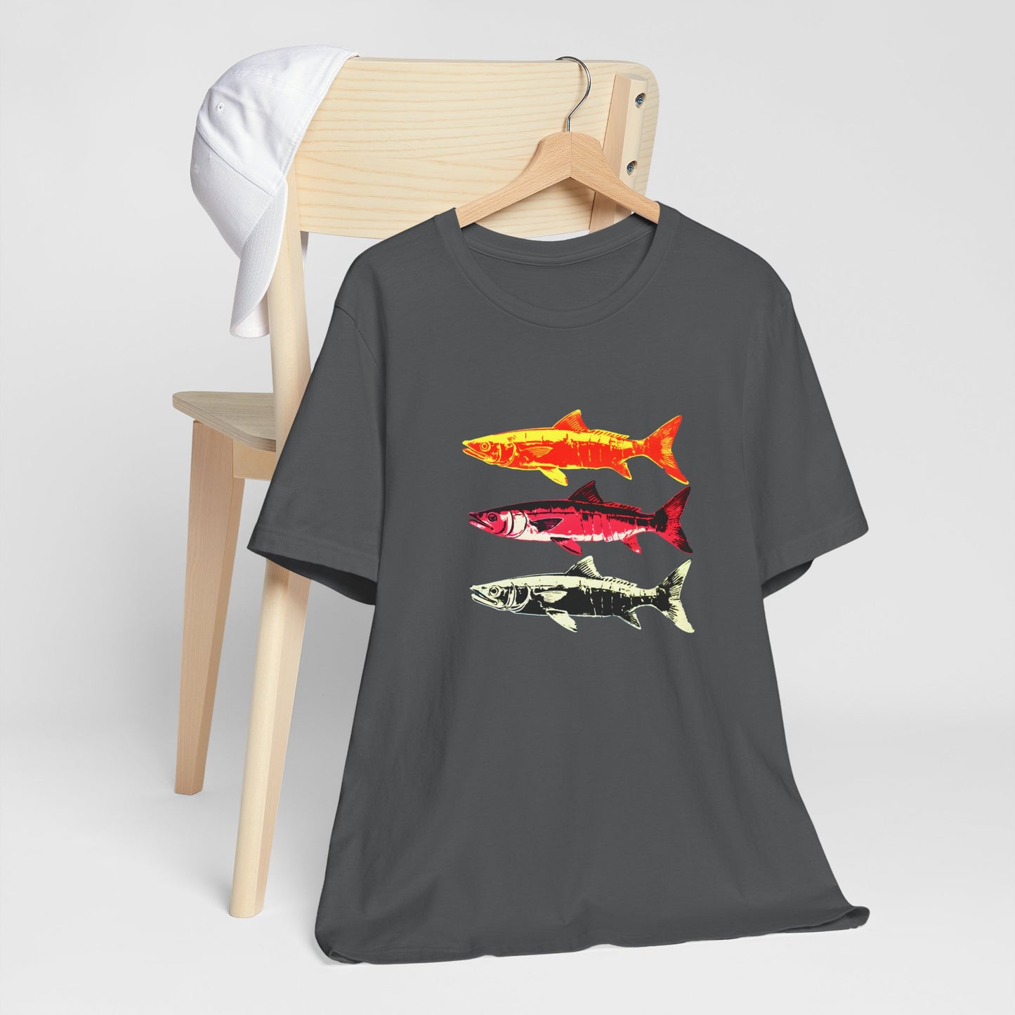 Three Warhol Style Herring Fish T-shirt design