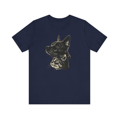 Cat and Dog T-shirt design