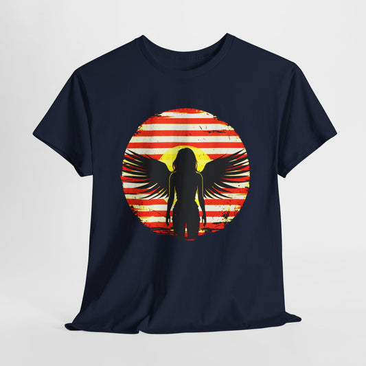 Angel Girl Sunset T-shirt design