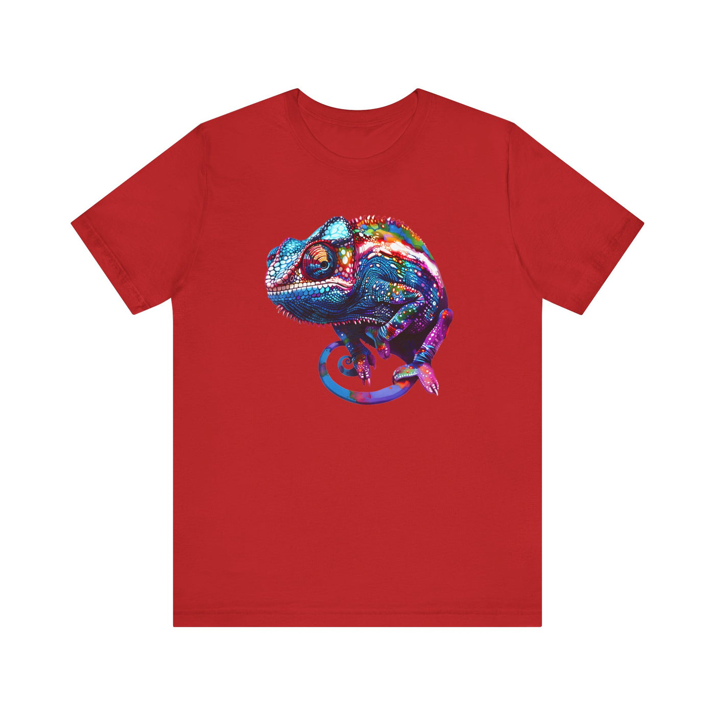 Purple chameleon t-shirt design