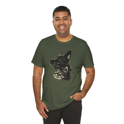 Cat and Dog T-shirt design