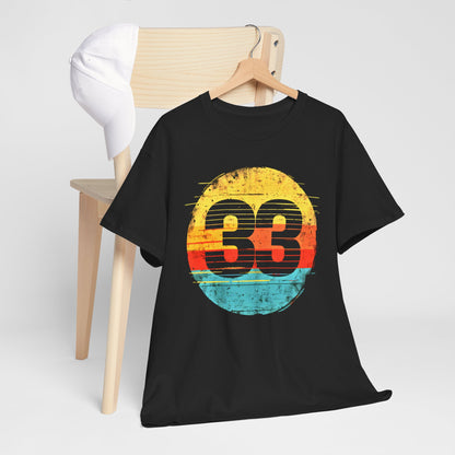 Number "33" Cool T-shirt design