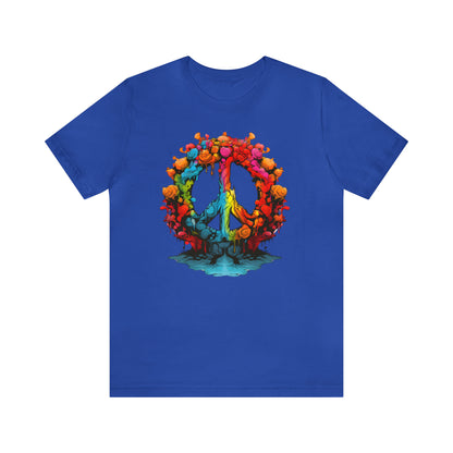 SAY NO TO WAR COLLECTION: PEACE AND LOVE SIGN IN BRIGHT COLORS