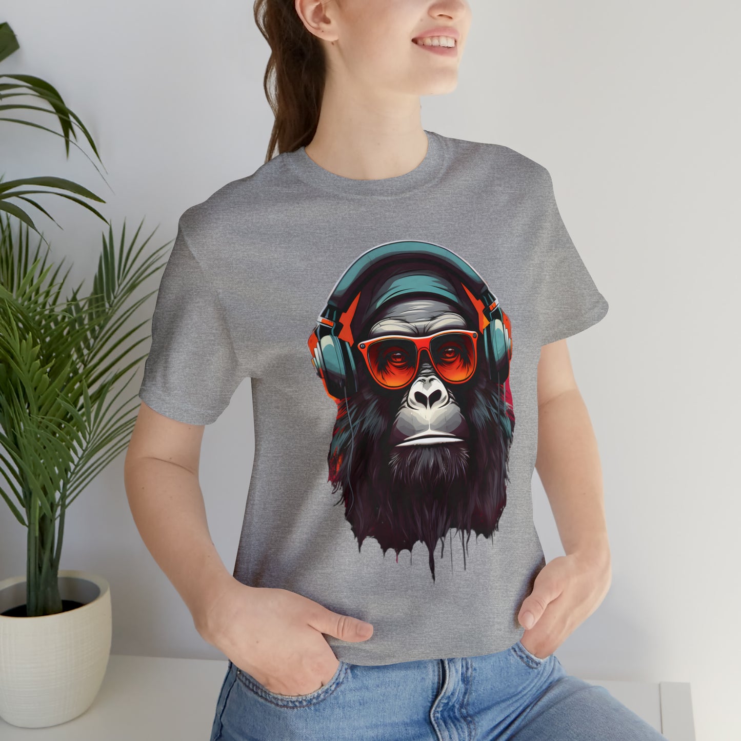 Apes design collection: Funky Gorilla in headphones