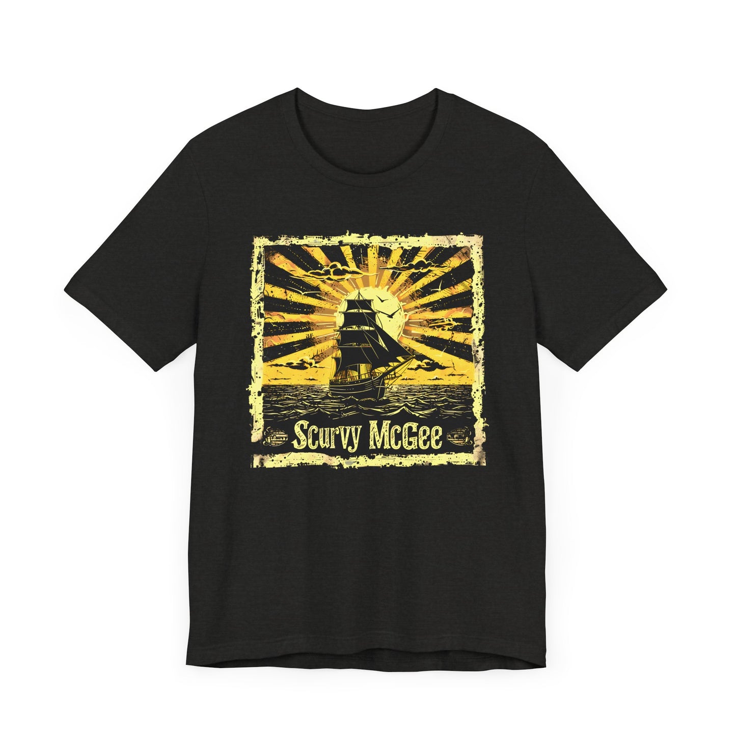 Cool Scurvy McGee Old Maritime Sailor and Pirate T-shirt. Best present for boating fanatics