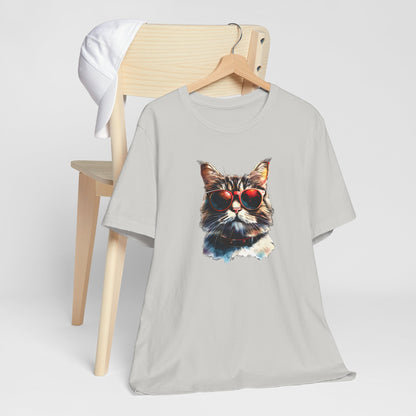 Cool cat in sunglasses t-shirt design