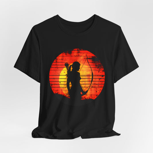 Lady Bowman Sunset T-shirt design